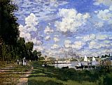 Claude Monet Canvas Paintings - The Marina At Argenteuil